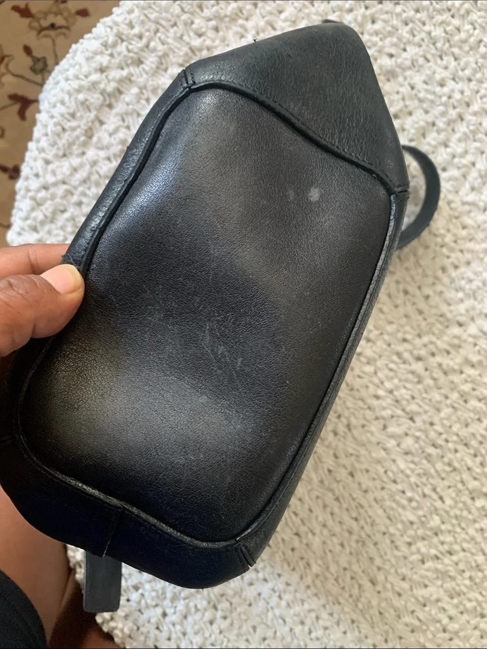 Coach Black Leather Hobo Shoulder Bag